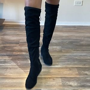 Gianni Bini Over Knee Suede Boots